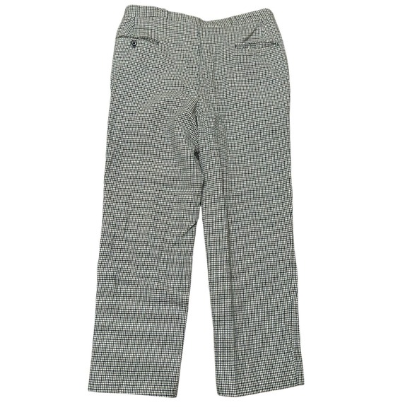 True Vintage 1950s Multicolor Houndstooth Wool Trousers Pants 32x26.5 - Picture 5 of 13